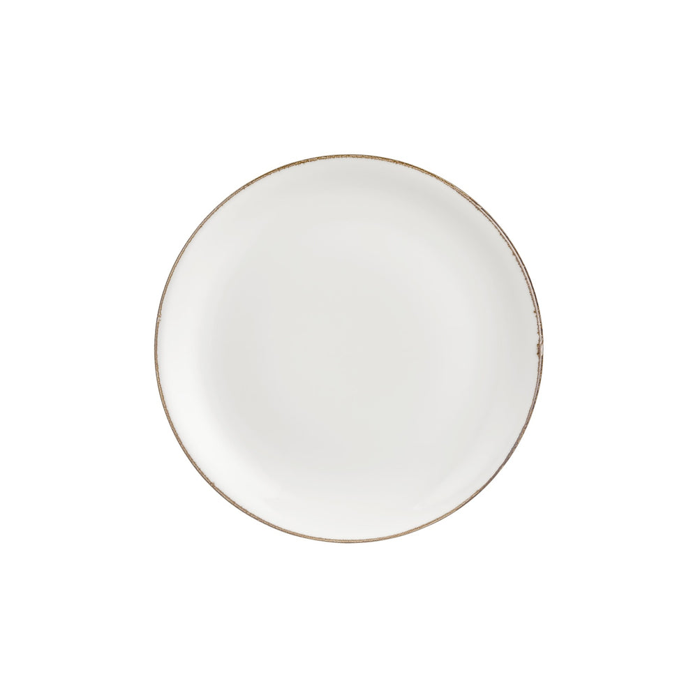 Gleam dia.11.75" Round Brown Vitrified Plate