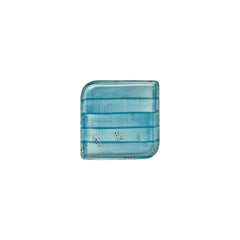 Infinity 6" x 6" Square Turquoise Vitrified Plate