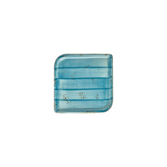 Infinity 7.5" x 7.5" Square Turquoise Vitrified Plate