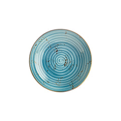 Infinity dia.11" h:0" 57 oz. Round Turquoise Vitrified Deep Plate