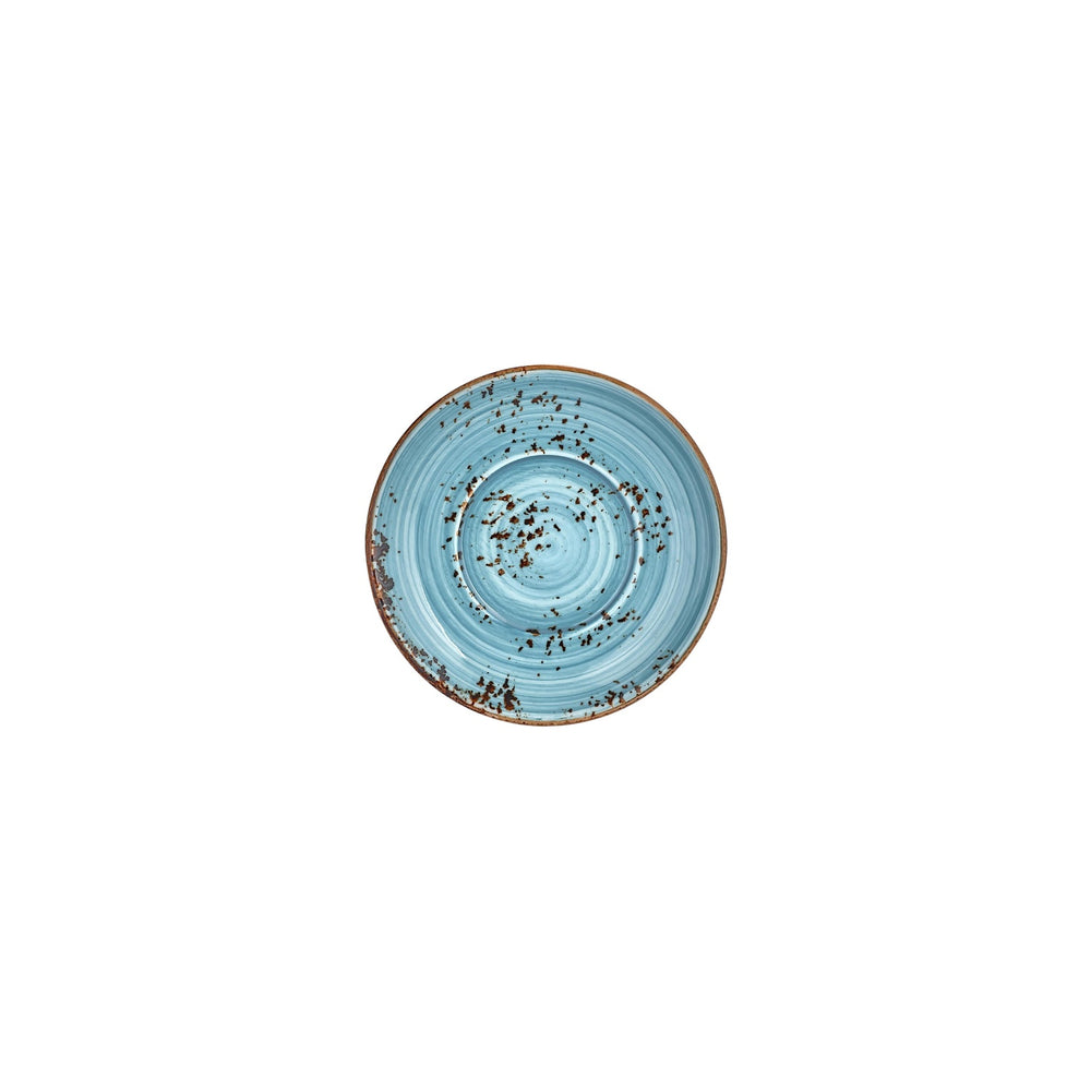 Infinity dia.5.5" Round Turquoise Vitrified Saucer