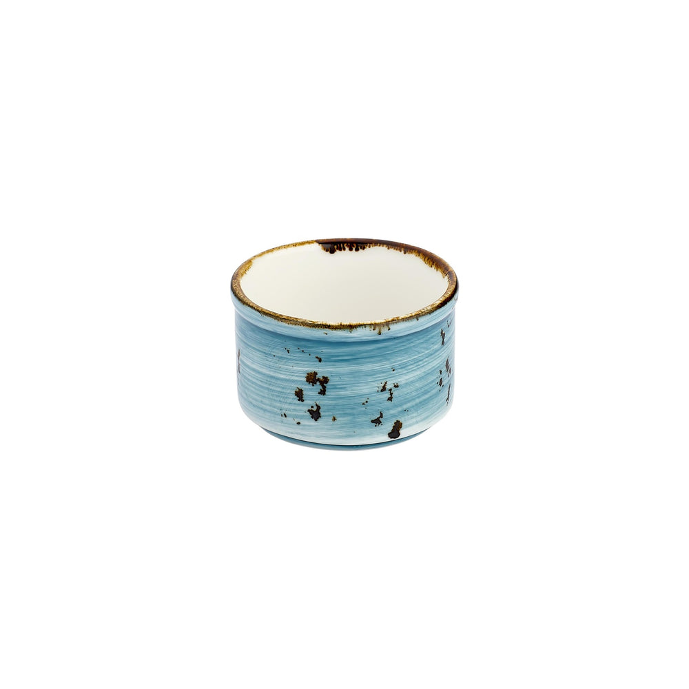 Infinity  Round Turquoise Vitrified Sugar Bowl