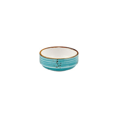 Infinity dia.4" h:0" 6 oz. Round Turquoise Vitrified Bowl