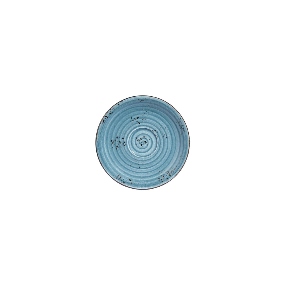 Infinity dia.6.25" Round Turquoise Vitrified Saucer