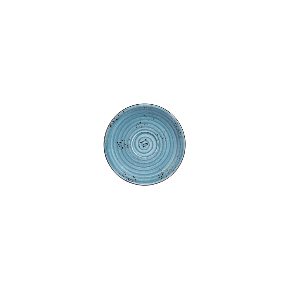 Infinity dia.4.75" Round Turquoise Vitrified Saucer