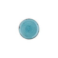 Infinity dia.7.5" Round Turquoise Vitrified Plate