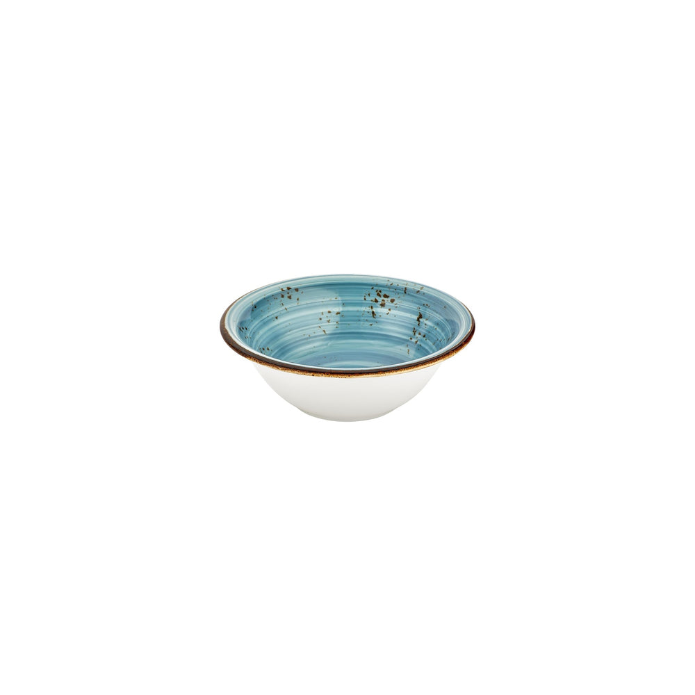 Infinity dia.7.75" h:0" 30 oz. Round Turquoise Vitrified Bowl