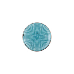 Infinity dia.8.25" Round Turquoise Vitrified Plate