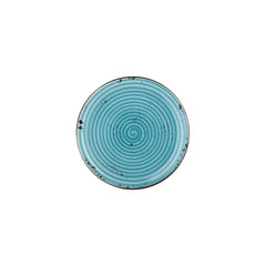 Infinity dia.9" Round Turquoise Vitrified Plate