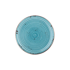 Infinity dia.11.75" Round Turquoise Vitrified Plate