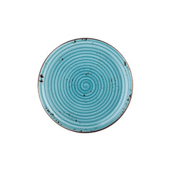 Infinity dia.11.75" Round Turquoise Vitrified Plate