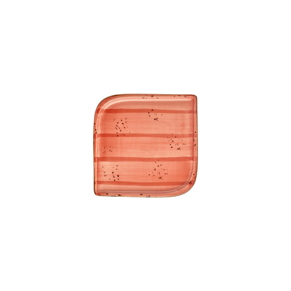 Laterite 7.5" x 7.5" Square Orange Vitrified Plate