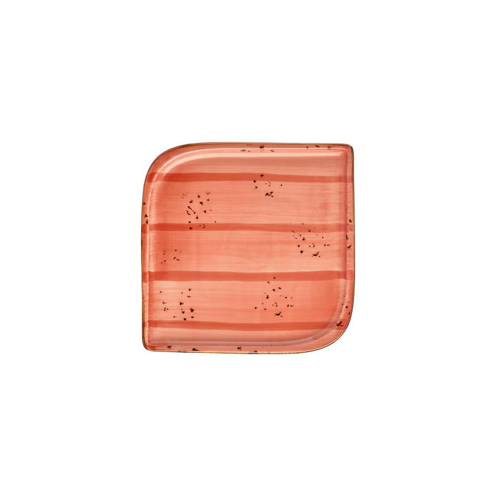 Laterite 9" x 9" Square Orange Vitrified Plate