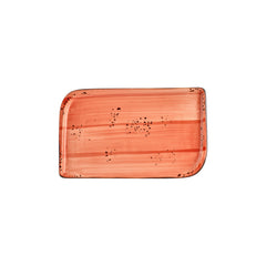Laterite 11.75" x 7" x h:0" Rectangular Orange Vitrified Platter