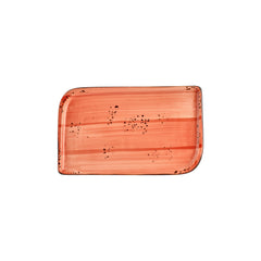 Laterite 11.75" x 7" x h:0" Rectangular Orange Vitrified Platter