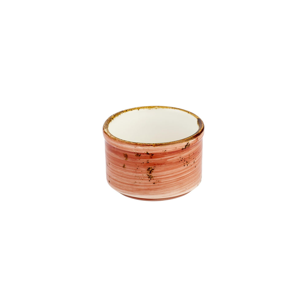Laterite  Round Orange Vitrified Sugar Bowl