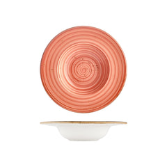 Laterite dia.11" h:0" 16 oz. Round Orange Vitrified Deep Plate