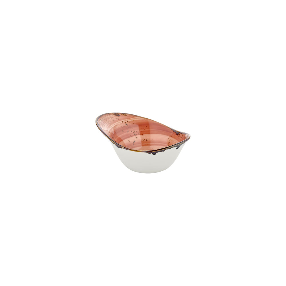 Laterite 4.25" x 3.25" x h:0" 2 oz. Organic Orange Vitrified Bowl