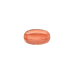Laterite 7.5" x 4.25" x h:0" Oval Orange Vitrified Platter