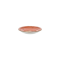 Laterite dia.8.25" h:0" 17 oz. Round Orange Vitrified Deep Plate