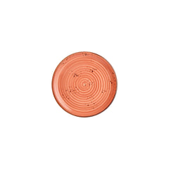 Laterite dia.8.25" Round Orange Vitrified Plate