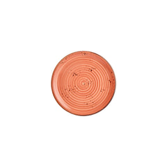 Laterite dia.8.25" Round Orange Vitrified Plate
