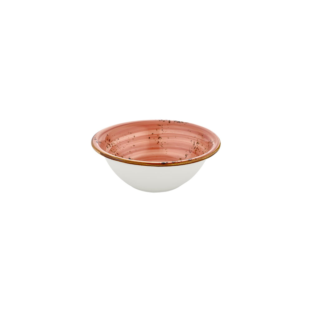Laterite dia.8.75" h:0" 42 oz. Round Orange Vitrified Bowl