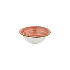 Laterite dia.9.5" h:0" 54 oz. Round Orange Vitrified Bowl