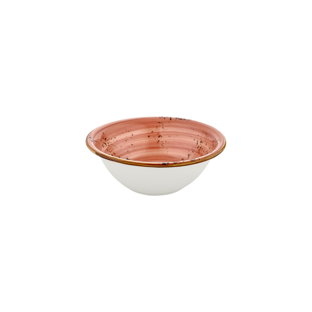 Laterite dia.9.5" h:0" 54 oz. Round Orange Vitrified Bowl