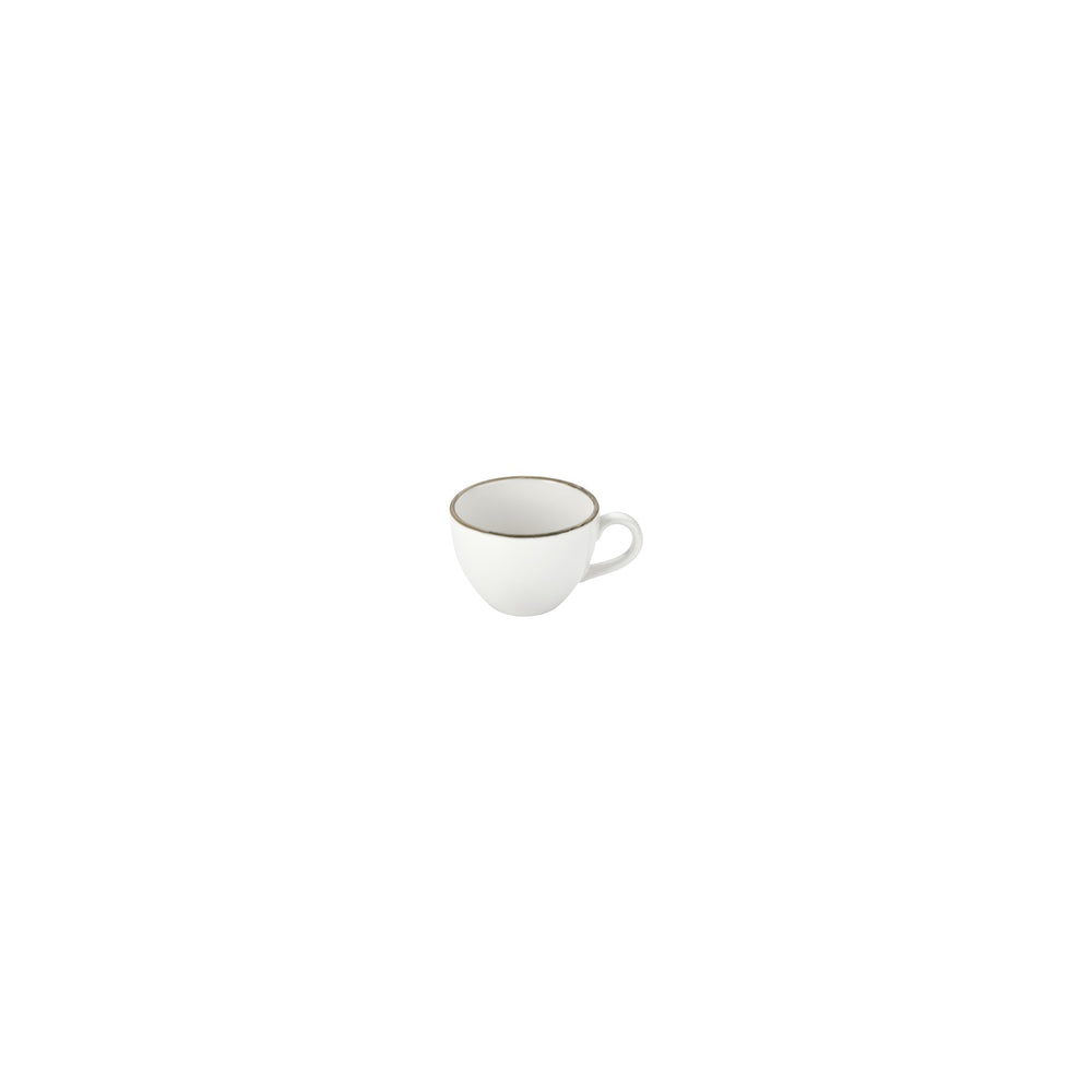 Ephyra dia.3.75" h:2.75" 9 oz. Round Warm White Vitrified Cup