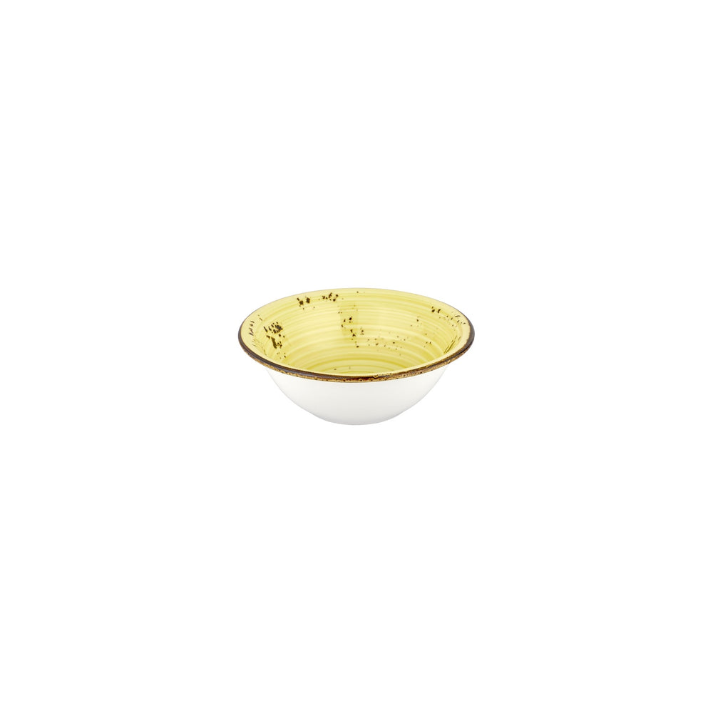 Sun dia.6" h:2" 12 oz. Round Yellow Vitrified Bowl