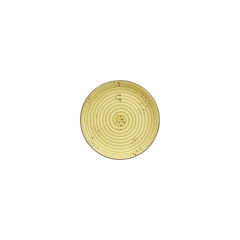 Sun dia.6.75" Round Yellow Vitrified Plate