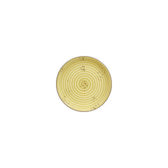 Sun dia.6.75" Round Yellow Vitrified Plate