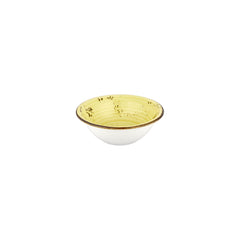 Sun dia.7.75" h:2.75" 30 oz. Round Yellow Vitrified Bowl
