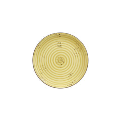 Sun dia.9.75" Round Yellow Vitrified Plate