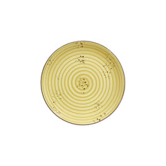 Sun dia.10.75" Round Yellow Vitrified Plate