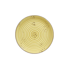 Sun dia.11.75" Round Yellow Vitrified Plate