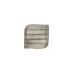 Supreme 6" x 6" Square Gray Vitrified Plate