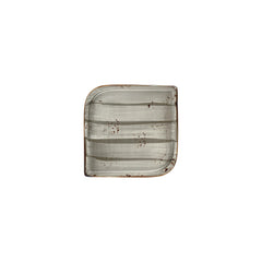 Supreme 7.5" x 7.5" Square Gray Vitrified Plate