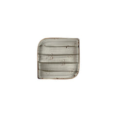 Supreme 7.5" x 7.5" Square Gray Vitrified Plate