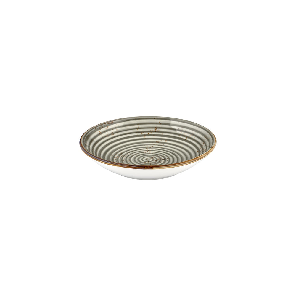 Supreme dia.9.75" h:0" 44 oz. Round Gray Vitrified Deep Plate