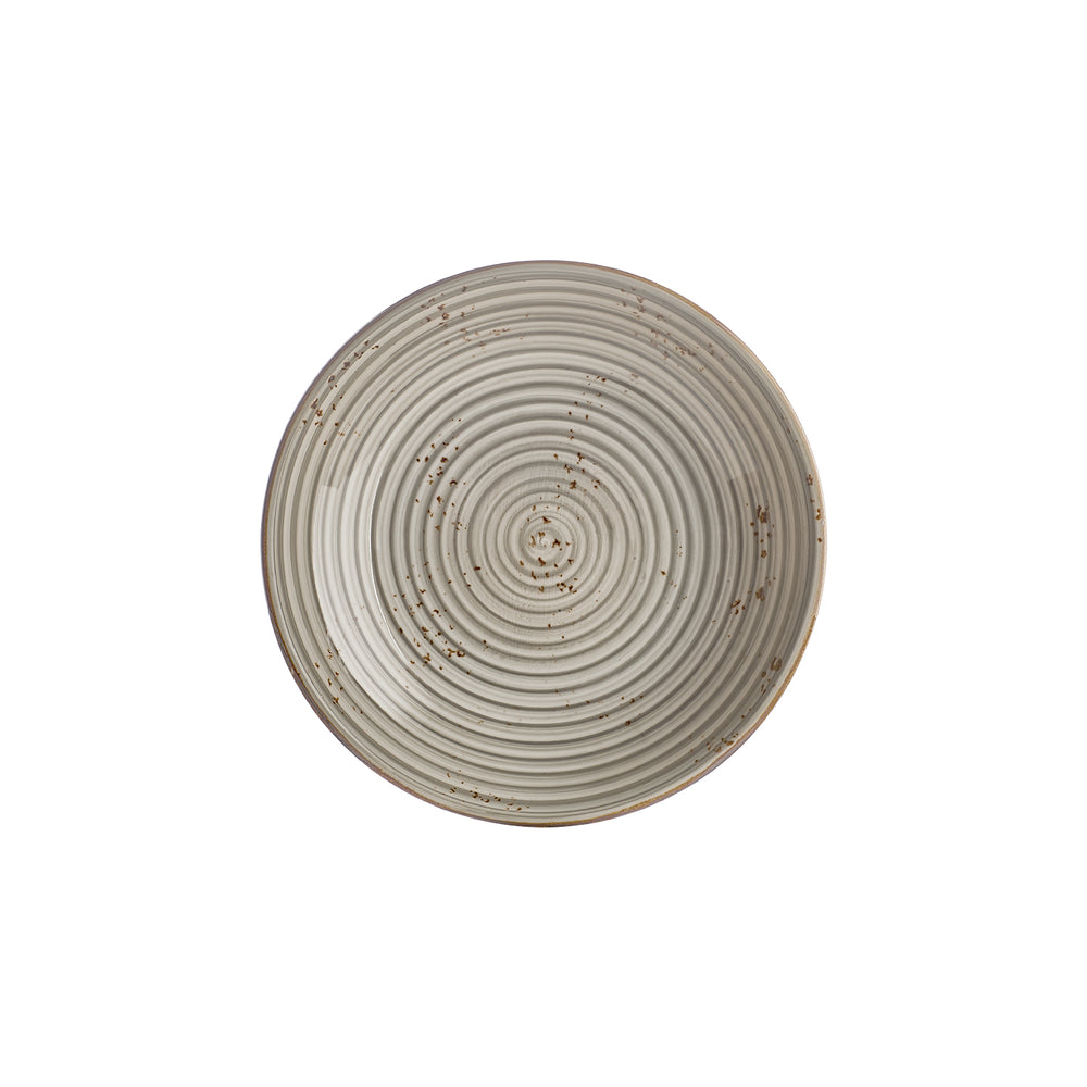 Supreme dia.11" h:0" 57 oz. Round Gray Vitrified Deep Plate