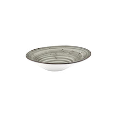 Supreme 11.75" x 11.75" x h:0" 24 oz. Organic Gray Vitrified Deep Plate