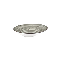 Supreme 11.75" x 11.75" x h:0" 24 oz. Organic Gray Vitrified Deep Plate