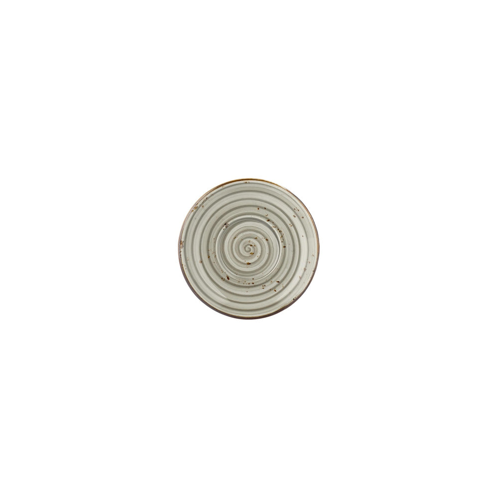 Supreme dia.4.75" Round Gray Vitrified Saucer