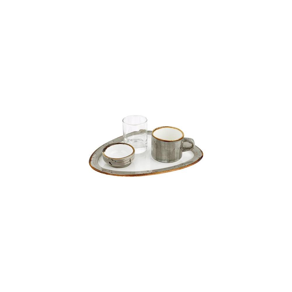 Supreme  Organic Gray Vitrified Espresso Set