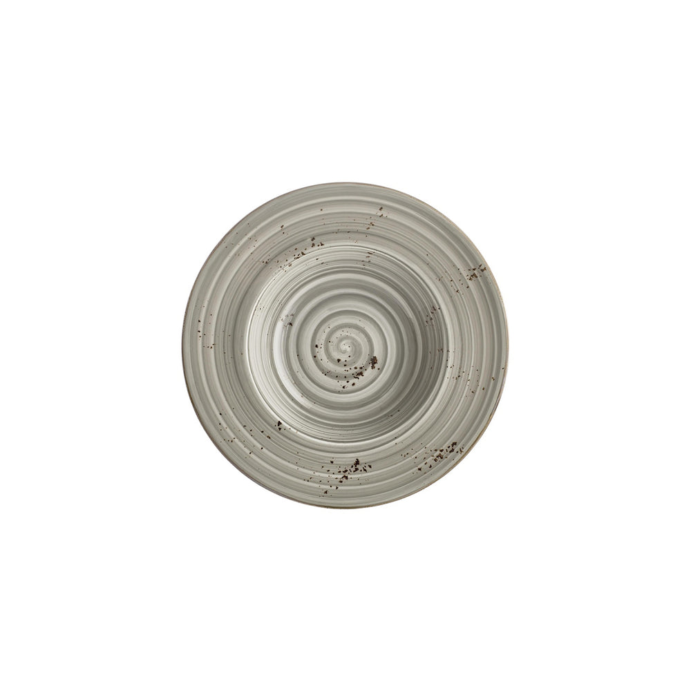 Supreme dia.9.75" h:0" 14 oz. Round Gray Vitrified Deep Plate