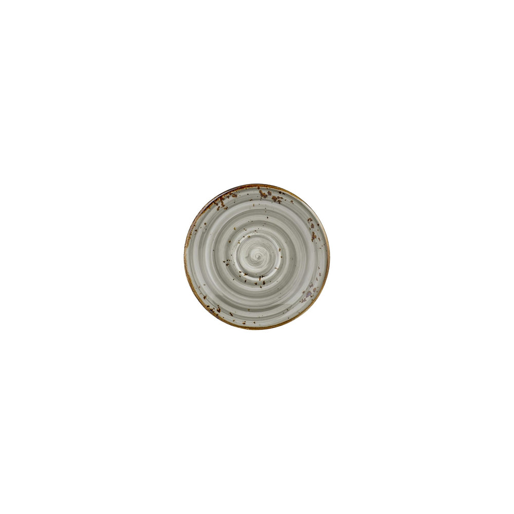 Supreme dia.4.75" Round Gray Vitrified Saucer