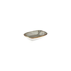 Supreme 5.5" x 4" x h:0" Rectangular Gray Vitrified Deep Plate