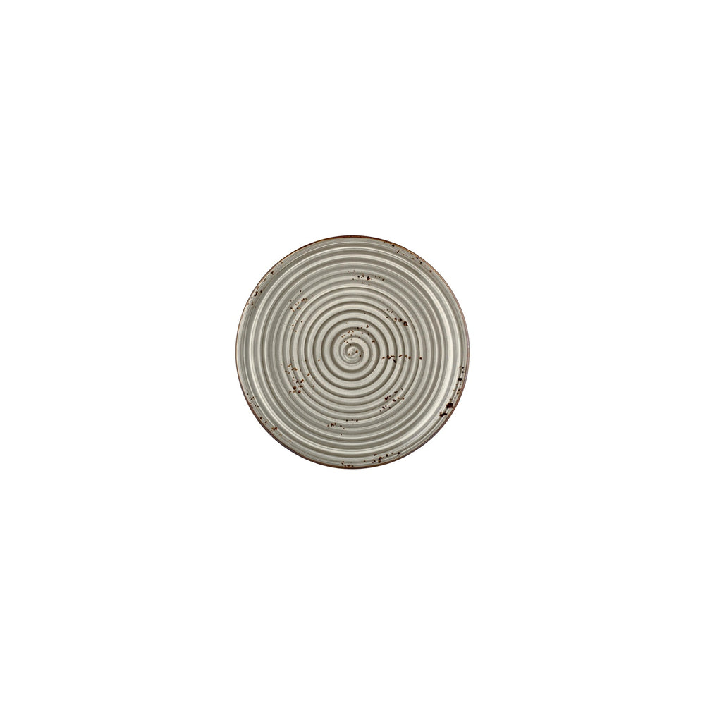 Supreme dia.6.75" Round Gray Vitrified Plate